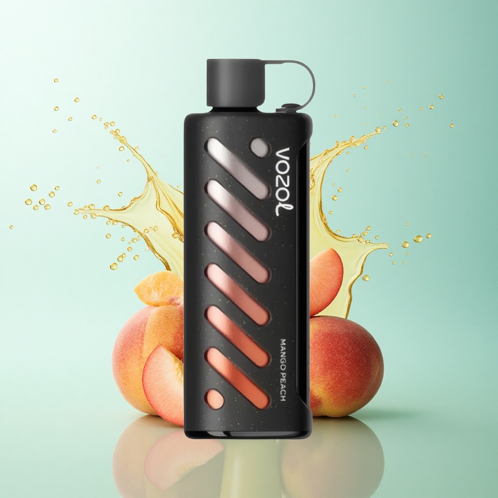 VOZOL Gear Shisha 25000 Puffs Mango Peach Dual Mesh 5mg Nicotine 1000mAh