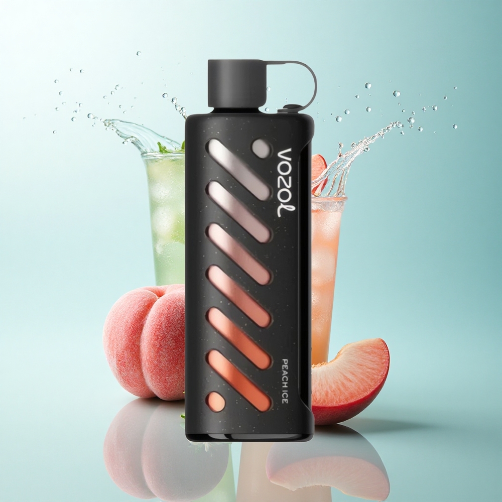 VOZOL Gear Shisha 25000 Puffs Peach Ice Dual Mesh 1000mAh