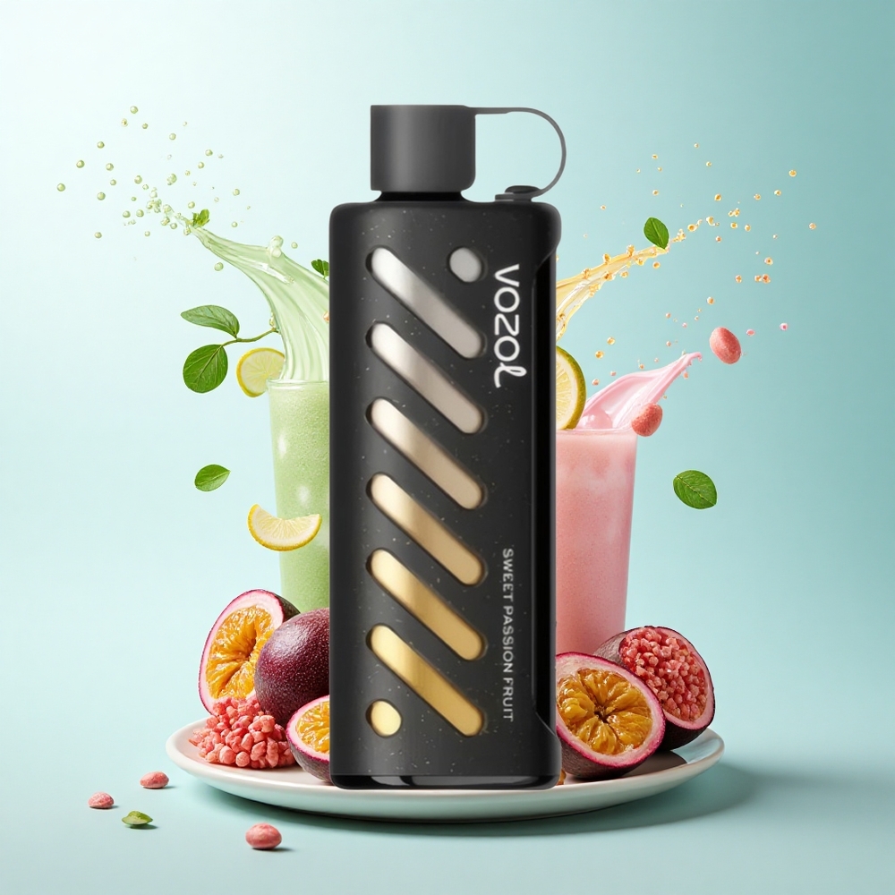 VOZOL Gear Shisha 25000 Puffs Sweet Passion Fruit Dual Mesh 5mg Nicotine 1000mAh