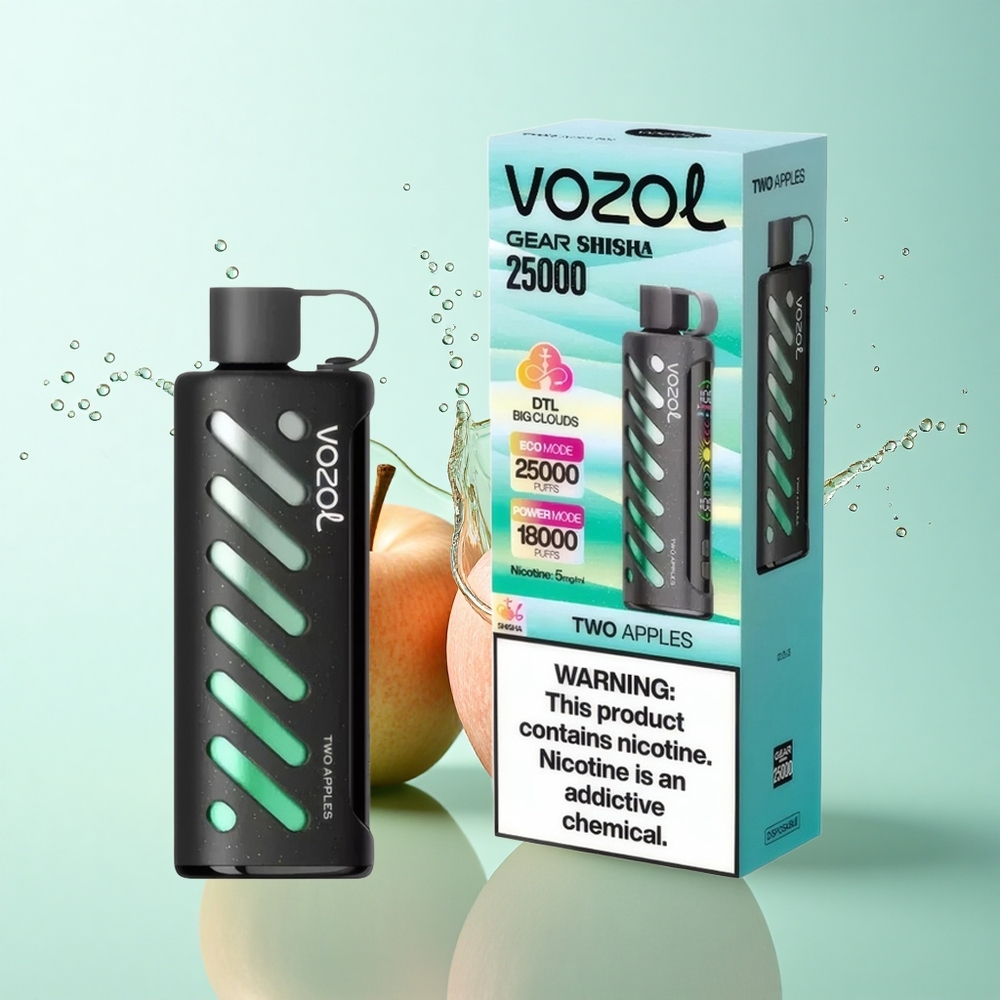 VOZOL Gear Shisha 25000 Puffs Two Apples Dual Mesh 1000mAh