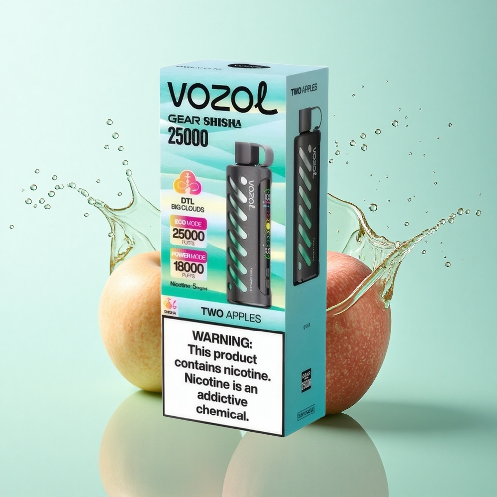 VOZOL Gear Shisha 25000 Puffs Two Apples Dual Mesh 1000mAh
