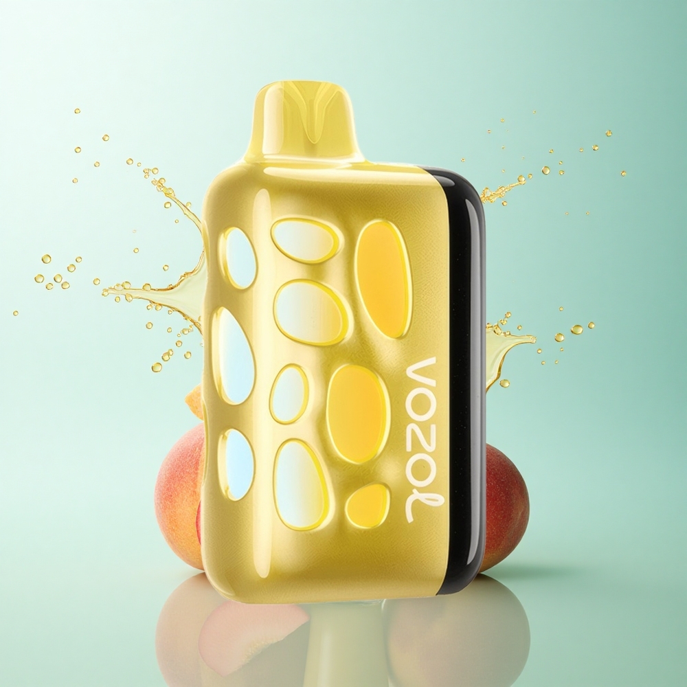 VOZOL RAVE 40000 Puffs Mango Peach Vibrant Glow Eclipse Vaping Animation
