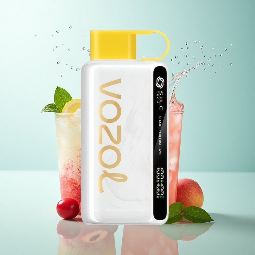 VOZOL STAR 9000/12000 Puffs Cherry Peach Lemonade with 650mAh & Recycled Plastic