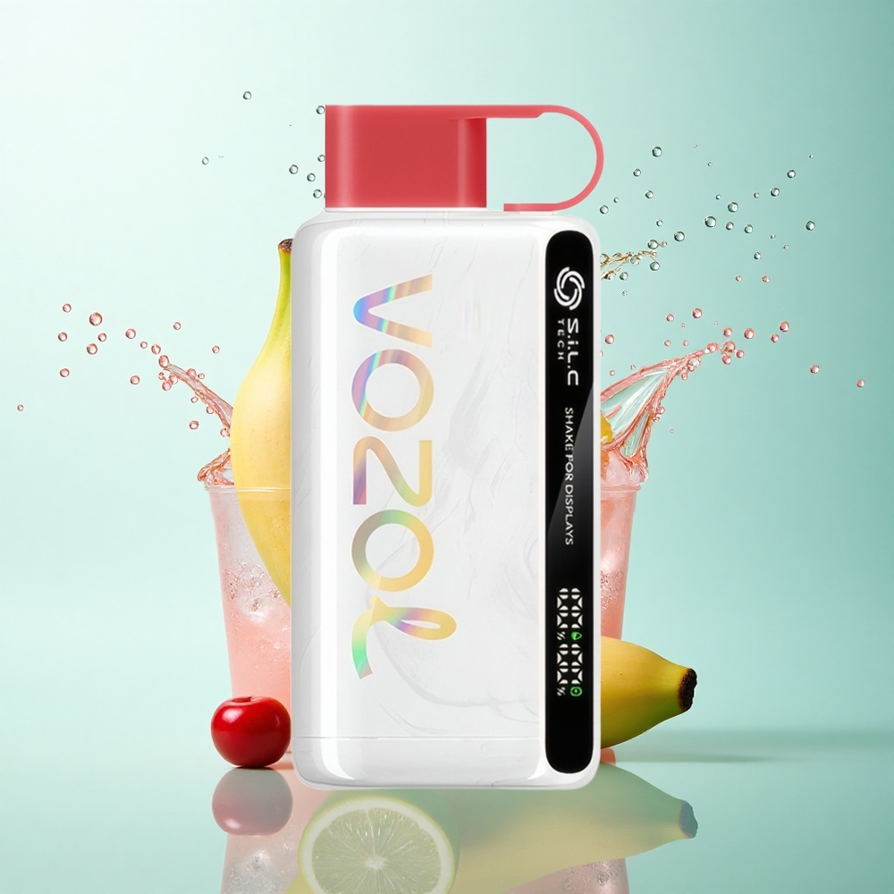 VOZOL STAR 9000/12000 Puffs Dragon Fruit Banana Cherry 650mAh Recycled Plastic Shake Display