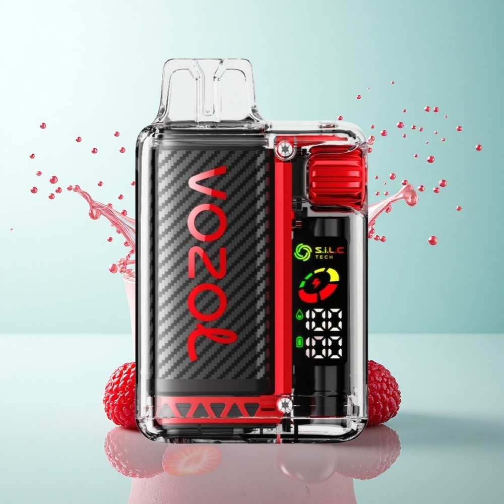 VOZOL Vista 20000 Puffs Strawberry Raspberry Cherry OLED 650mAh 2% Nicotine