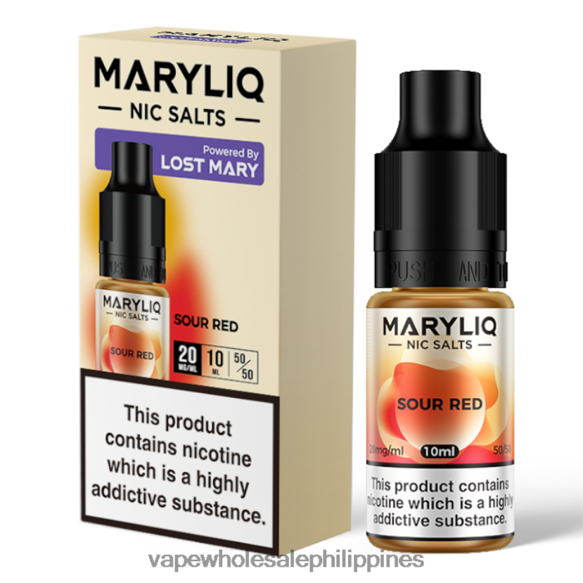 vape philippines price 2J4240456 Sour Red LOST MARY MARYLIQ Nic Salts - 10ml - 20mg