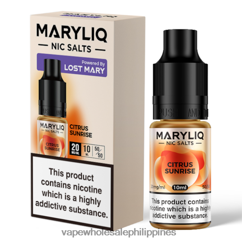 vape shop quezon city 2J4240445 Citrus Sunrise LOST MARY MARYLIQ Nic Salts - 10ml - 20mg