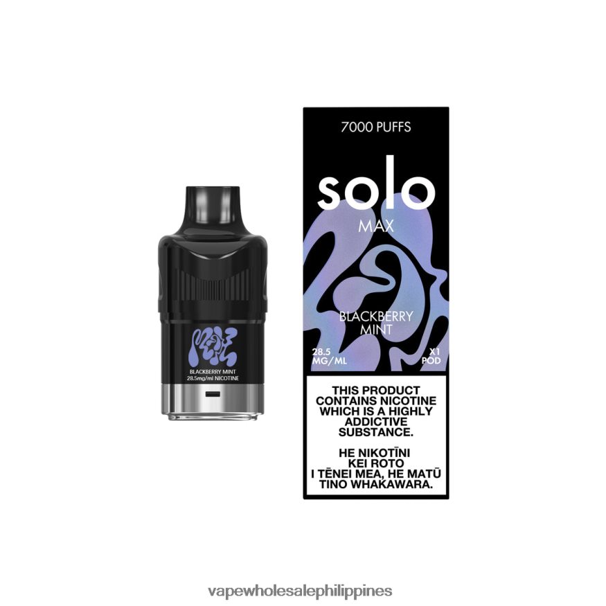 Vape Wholesale Price List Philippines - Solo MAX Pod Blackberry Mint DVB2H473